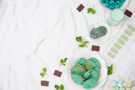 mint chocolate seriesの写真素材