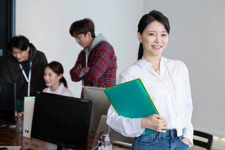 business, startup, people and teamwork conceptの写真素材