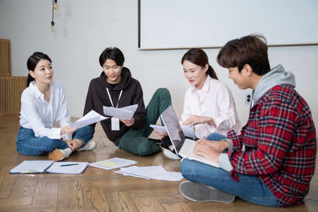 business, startup, people and teamwork conceptの写真素材