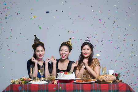 girls, ladies party conceptの写真素材