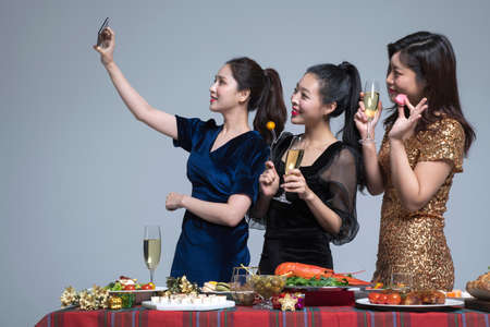 girls, ladies party conceptの写真素材