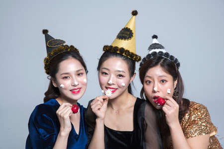 girls, ladies party conceptの写真素材