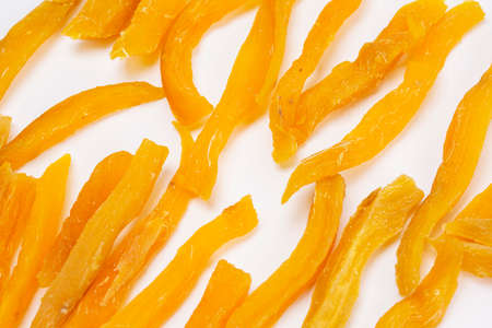 winter dessert concept, dried sweet potatoの写真素材