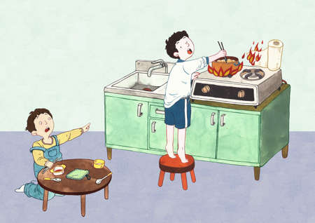 social issue, child neglect abuseの写真素材