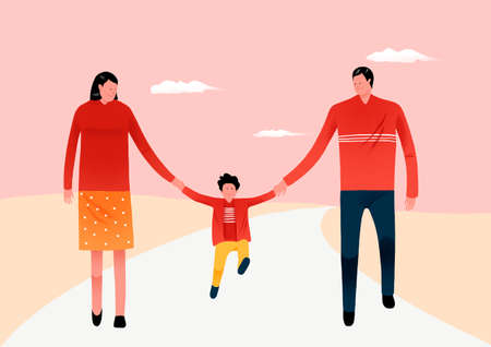 together towards peaceful and happy society, holding hands togetherの写真素材