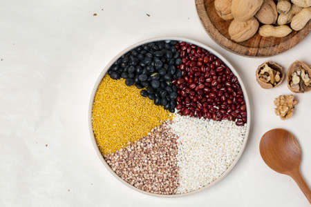 five grain for Daeboreum, first full moon of the lunar year in Koreaの写真素材