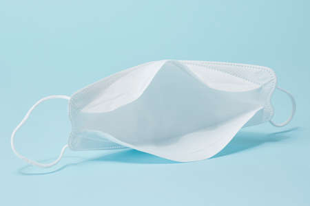 face mask, skyblue background