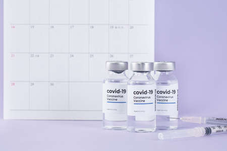 Covid19 vaccine schedule concept