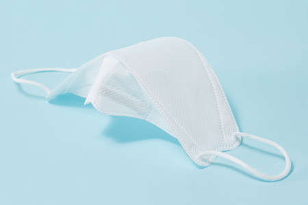 face mask, skyblue background