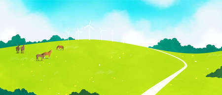 Horse on the hill