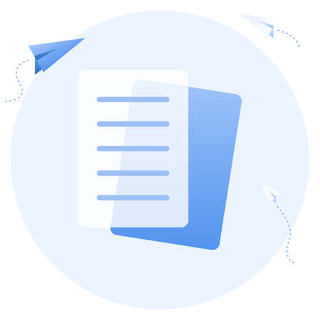 Vector illustration of note paper.のイラスト素材