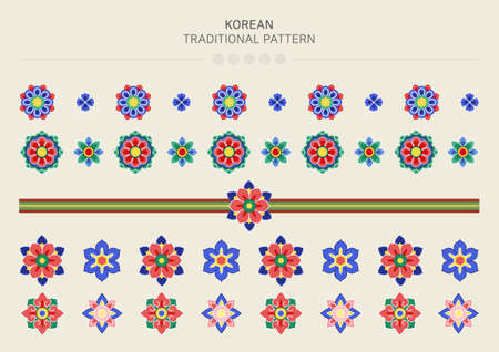 Vector illustration of Korean traditional pattern.のイラスト素材