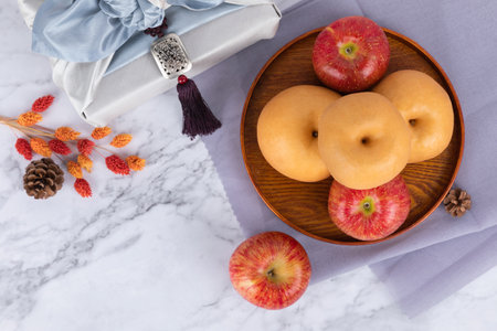 premium apple and pear, typical holiday gift in Korea