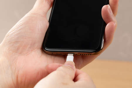 smartphone in charge