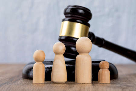 gavel placed on the document files - Crime and the Lawの写真素材