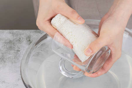 Zero waste - natural loofahの写真素材