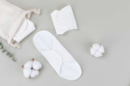 Zero waste- cotton sanitary napkin padの写真素材