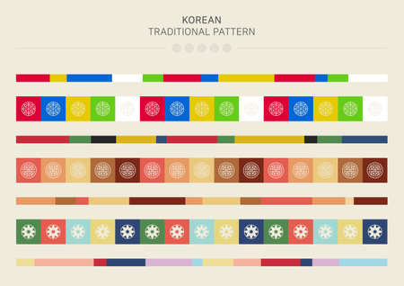 Vector illustration of Korean traditional pattern.のイラスト素材