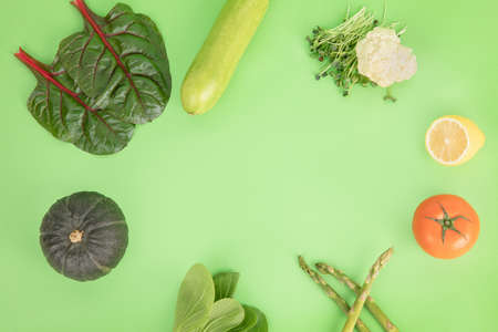 vegetarian and vegan food creative conceptの写真素材