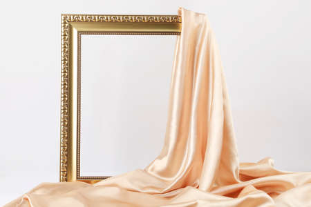 ivory fabric texture background frameの写真素材