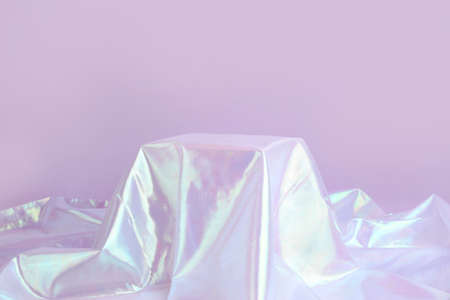 glittery color fabric backgroundの写真素材