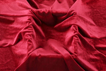 dark red fabric backgroundの写真素材