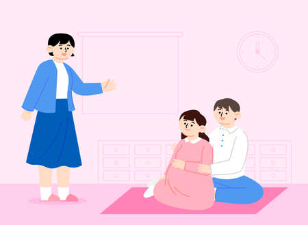government fund, grant, support, policy for childbirth encouragementのイラスト素材