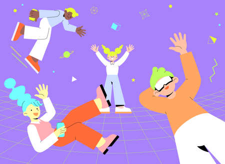 metaverse, virtual reality illustration