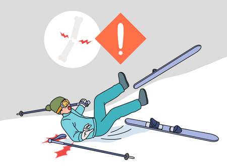 fracture accidentのイラスト素材