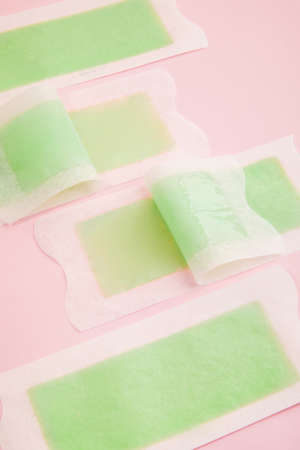 waxing products, waxing strip photoの写真素材