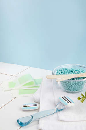 waxing products, hard wax, bathroom suppliesの写真素材