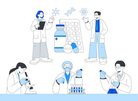 South Korea leading industry and technology, bio energyのイラスト素材