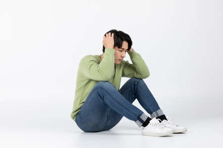 job interview_ asian korean young woman and man frustrated young man