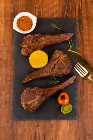 lamb ribsの写真素材