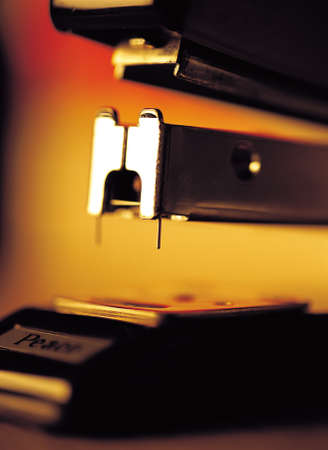 Close up of a stapler