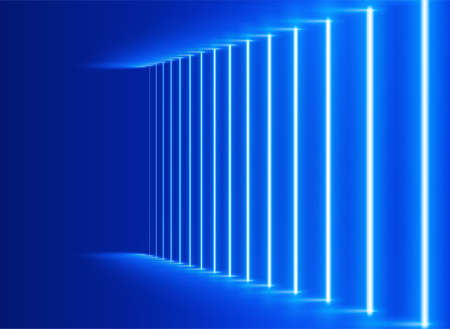 neon lights background suitable for futuristic, SF, digital, IT, technology themesのイラスト素材