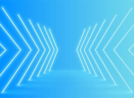 neon lights background suitable for futuristic, SF, digital, IT, technology themesのイラスト素材