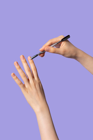 beauty hands motion series_nail careの写真素材