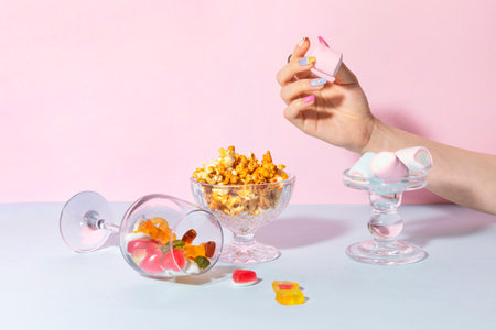 beauty hands motion series_holding marshmallow
