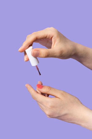 beauty hands motion series_manicure, colouring, painting nailsの写真素材