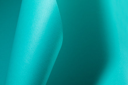 blue green color paper backgroundの写真素材