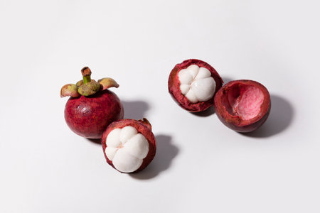 Tropical Fruits_mangosteenの写真素材