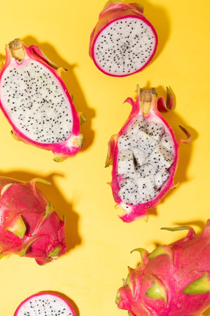 Tropical fruit_dragon fruitsの写真素材