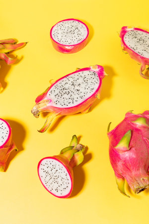Tropical fruit_dragon fruitsの写真素材