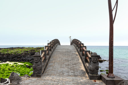 Hamdeok Beach, Jeju Island in Koreaの写真素材