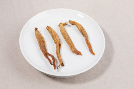 oriental, medicinal root plant, fresh ginseng