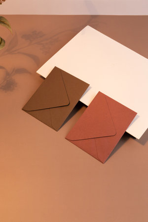 autumn aesthetics mood background with paper frame, shadow, shadow