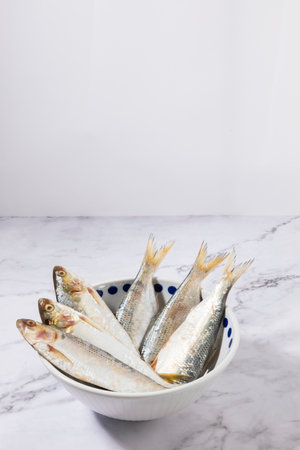 gizzard shad fish in a bowl