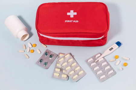 first aid box, emergency medical kit