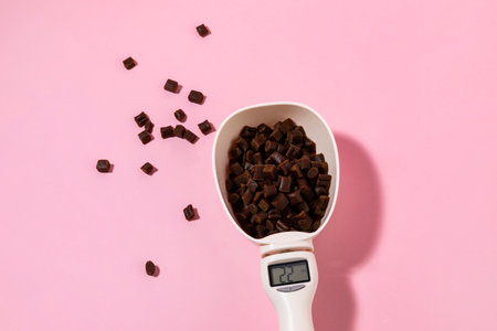 creative concept photo of healthy pet dog food and treatsの写真素材